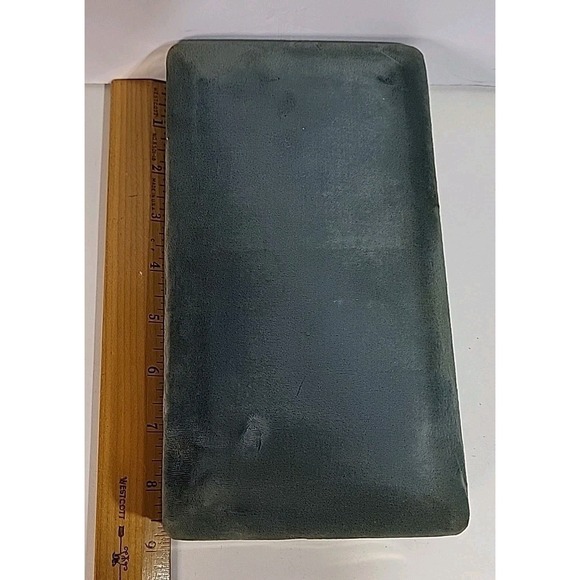 Vintage MELE Blue Velvet Travel Clamshell Jewelry Box Earring Case Lined - Picture 13 of 15